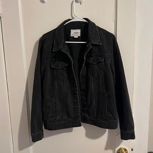 Old Navy Denim Jacket w Lite Distressing- Washed-Black
